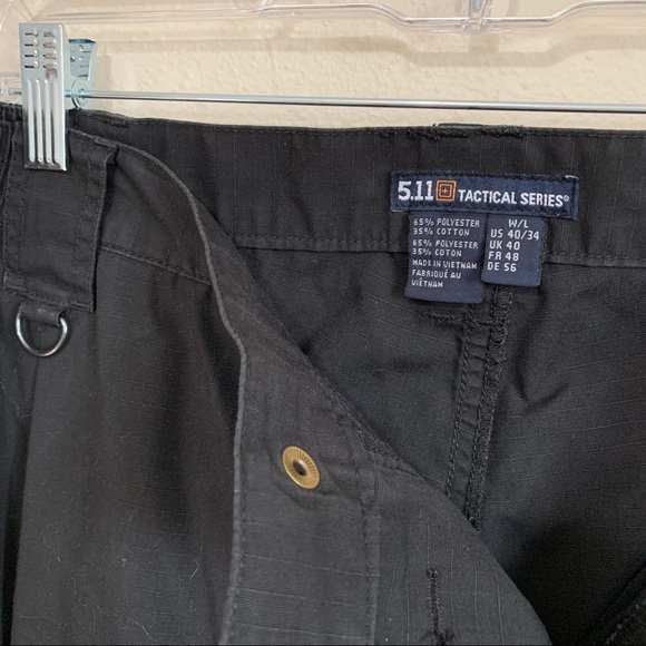 5.11 Tactical Black Cargo Pants - Picture 3 of 4